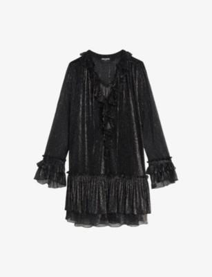 Ralice Ruffle-Trim Woven Mini Dress by ZADIG&VOLTAIRE