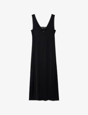 Renzo V-Neck Satin Maxi Dress by ZADIG&VOLTAIRE