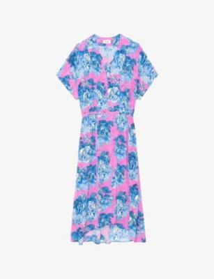 Riaz Graphic-Print Woven Midi Dress by ZADIG&VOLTAIRE