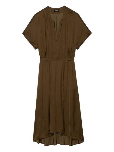 Riaz V-neck satin midi dress by ZADIG&VOLTAIRE