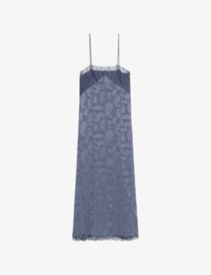 Ridar Lace-Trim Jacquard Silk Maxi Dress by ZADIG&VOLTAIRE