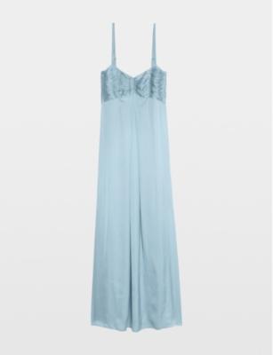 Rippie V-Neck Satin Maxi Dress by ZADIG&VOLTAIRE