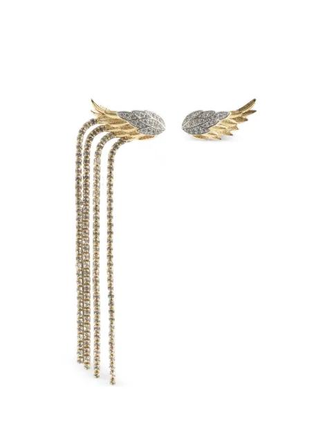 Rock Feather strass pendant earrings by ZADIG&VOLTAIRE