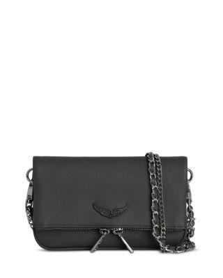 Rock Mini Grained Leather Crossbody by ZADIG&VOLTAIRE