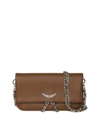 Rock Mini Grained Leather Crossbody by ZADIG&VOLTAIRE