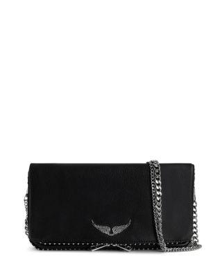Rock Studded Leather Clutch by ZADIG&VOLTAIRE