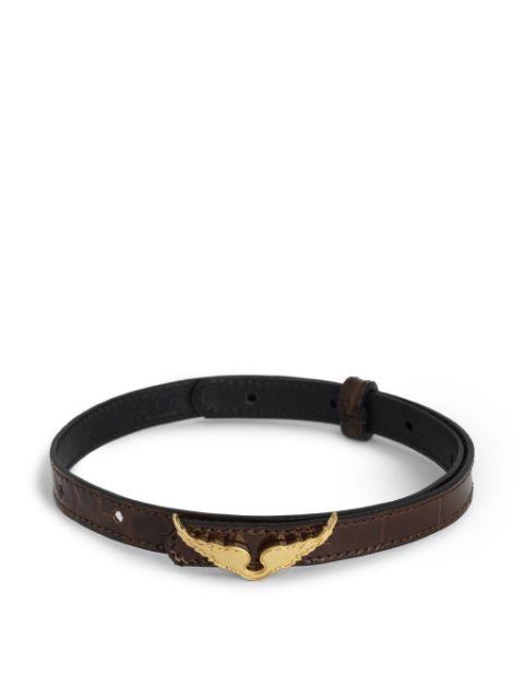 Rock croco leather bracelet by ZADIG&VOLTAIRE