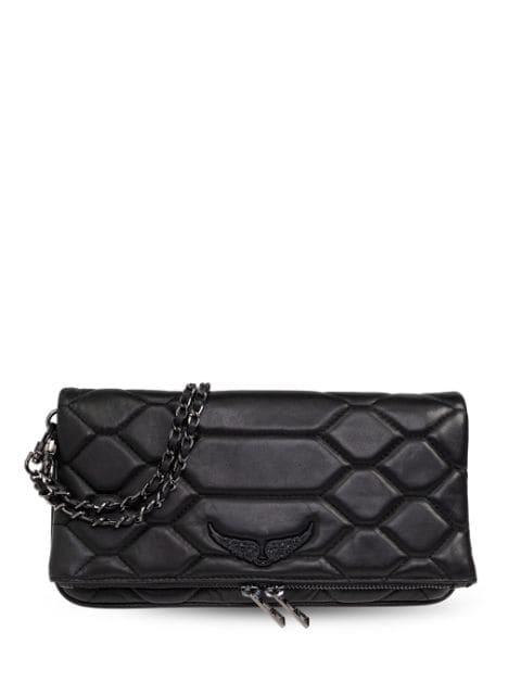 Rock quilted clutch bag by ZADIG&VOLTAIRE