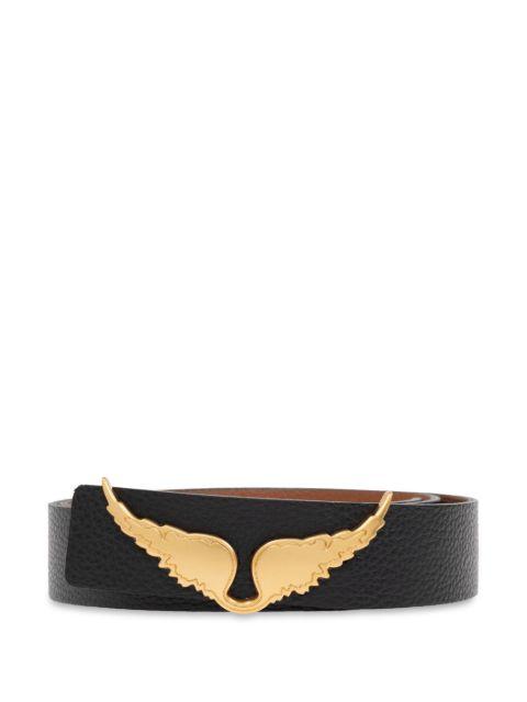 Rock reversible leather belt by ZADIG&VOLTAIRE