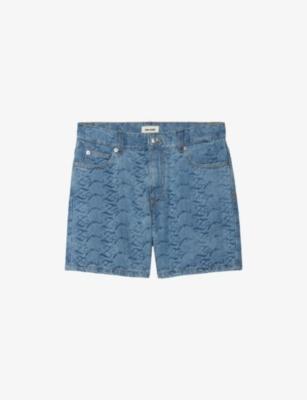Sadys Printed Denim Shorts by ZADIG&VOLTAIRE