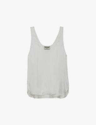 Scoop-neck sleeveless recycled-polyester top by ZADIG&VOLTAIRE