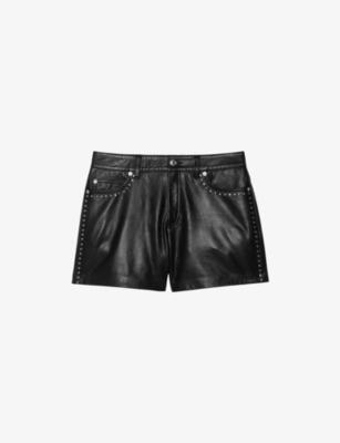 Siddyl Stud-Embellished Leather Shorts by ZADIG&VOLTAIRE