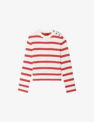Spikyz Striped Wool and Cashmere Jumper by ZADIG&VOLTAIRE