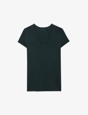 Story V-neck graphic-print cotton T-shirt by ZADIG&VOLTAIRE