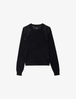 Swapy Rhinestone-Embellished Cashmere Jumper by ZADIG&VOLTAIRE