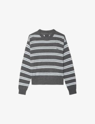 Swapy Striped Cashmere Jumper by ZADIG&VOLTAIRE