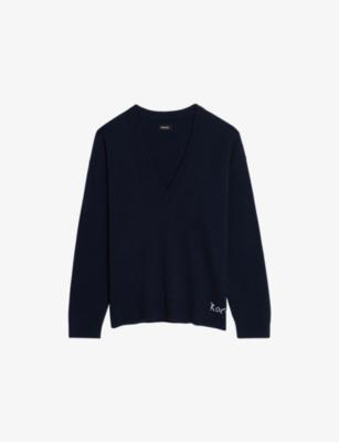 Swyny Logo-Embroidered Wool And Cashmere-Blend Jumper by ZADIG&VOLTAIRE