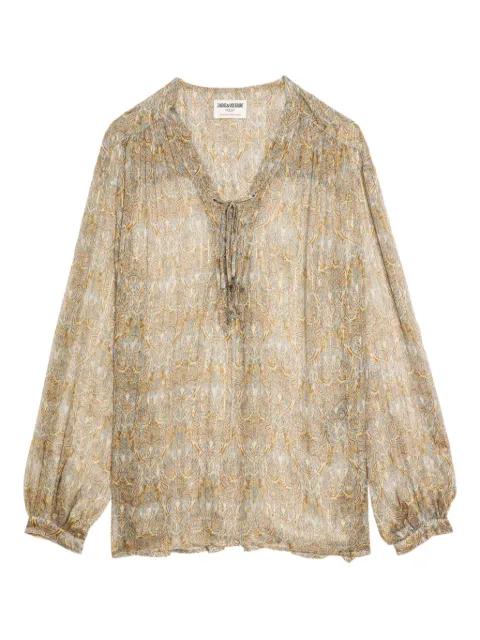 Tamela lace-up blouse by ZADIG&VOLTAIRE