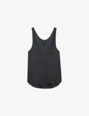 Tarys Scoop-Neck Satin Top by ZADIG&VOLTAIRE