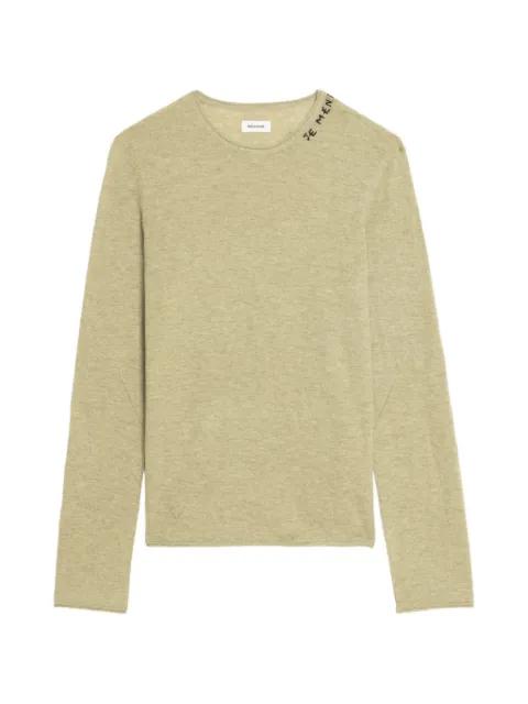 Teiss embroidered-slogan sweater by ZADIG&VOLTAIRE