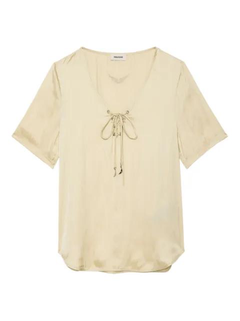 Terzo lace-up short-sleeved top by ZADIG&VOLTAIRE