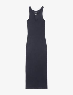 Tiffania Wings-Brooch Cotton And Linen Maxi Dress by ZADIG&VOLTAIRE