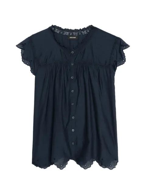 Tika Tomboy scalloped-hem blouse by ZADIG&VOLTAIRE