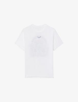 Tommer Logo-Print Short-Sleeve Cotton T-Shirt by ZADIG&VOLTAIRE