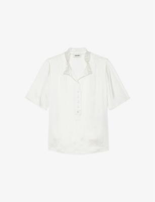 Topher Short-Sleeved Satin Top by ZADIG&VOLTAIRE