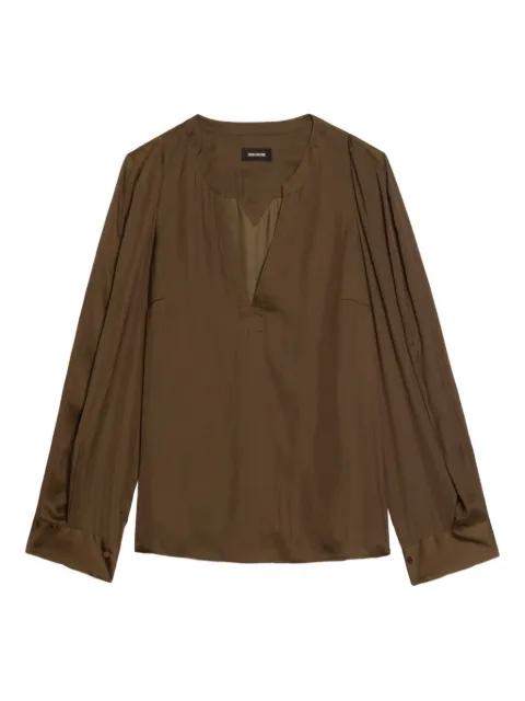 Torny V-neck satin blouse by ZADIG&VOLTAIRE