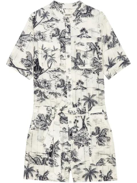 Tropical Island-print playsuit by ZADIG&VOLTAIRE