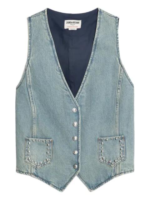 V-neck studded waistcoat by ZADIG&VOLTAIRE