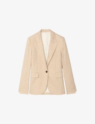 Vavy Striped Single-Breasted Cotton and Linen-Blend Blazer by ZADIG&VOLTAIRE