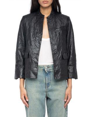 Veryn Cuir Froisse Leather Jacket by ZADIG&VOLTAIRE