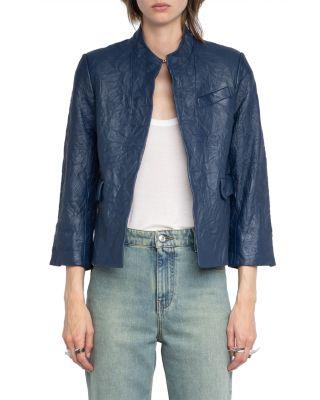 Veryn Cuir Froisse Leather Jacket by ZADIG&VOLTAIRE