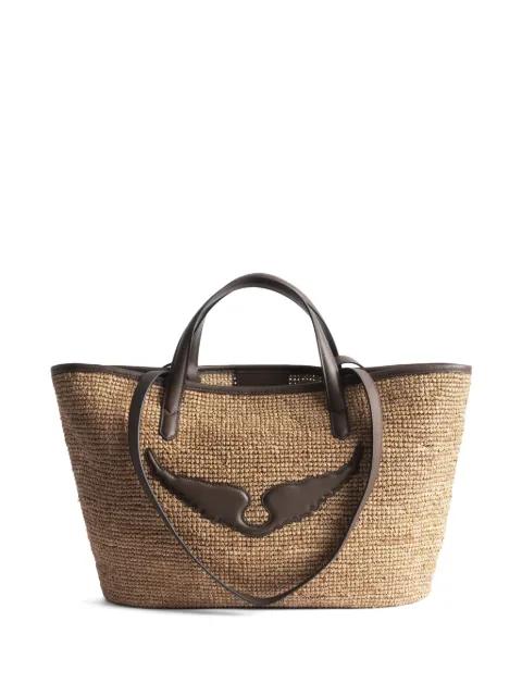 Wings raffia tote bag by ZADIG&VOLTAIRE