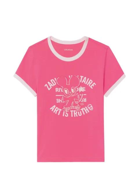 Woos Ringer graphic T-shirt by ZADIG&VOLTAIRE