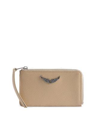 ZV Grained Leather Card Case by ZADIG&VOLTAIRE