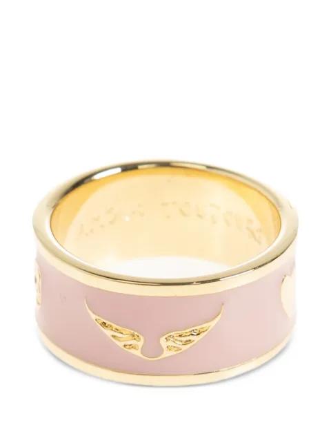 ZV-logo engraved heart ring by ZADIG&VOLTAIRE