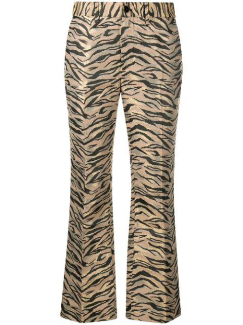animal-print flared trousers by ZADIG&VOLTAIRE