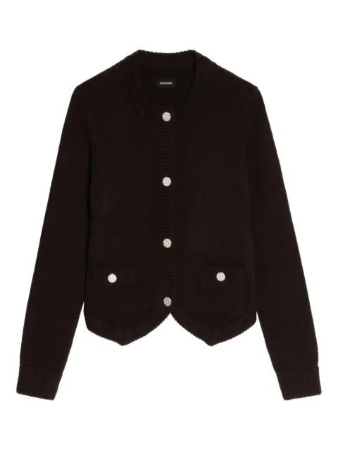 button-embellished pocket cardigan by ZADIG&VOLTAIRE
