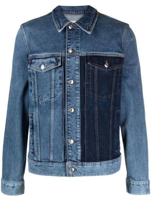 colour-block stretch-cotton denim jacket by ZADIG&VOLTAIRE