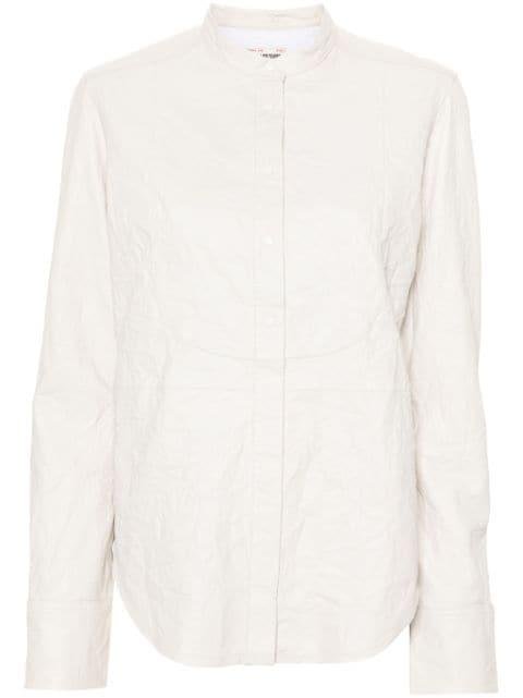 crinkled leather overshirt by ZADIG&VOLTAIRE