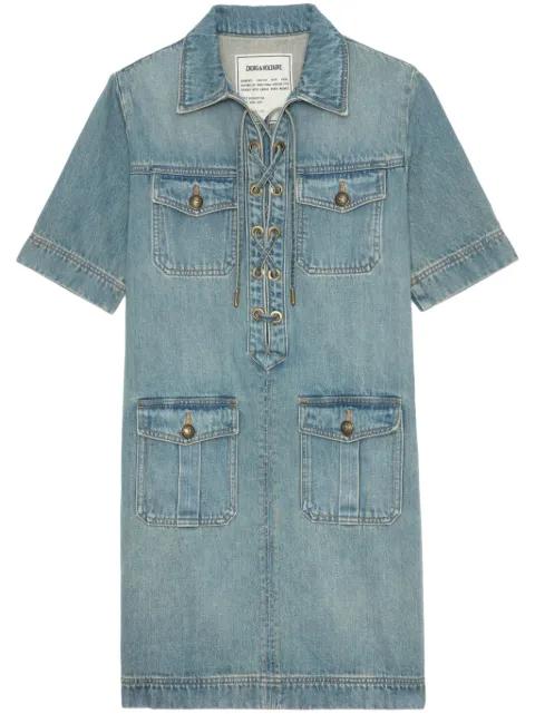 denim mini dress by ZADIG&VOLTAIRE