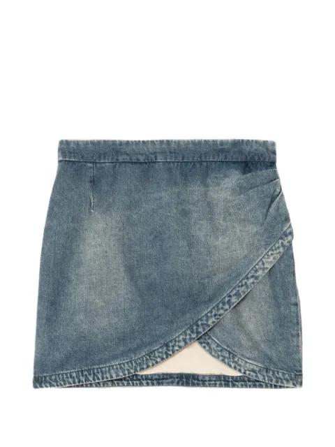 denim wrap mini skirt by ZADIG&VOLTAIRE