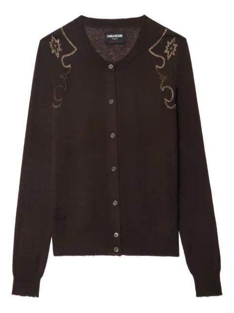 embellished cashmere cardigan by ZADIG&VOLTAIRE