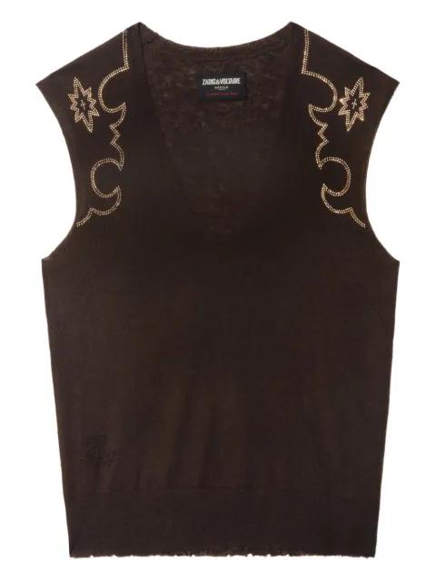 embellished sleeveless top by ZADIG&VOLTAIRE