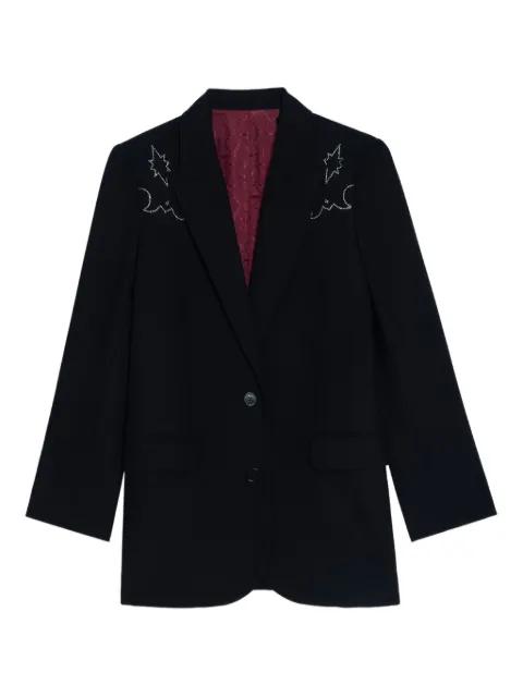 embroidered-detail blazer by ZADIG&VOLTAIRE