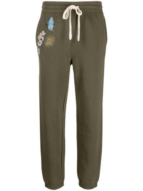 floral-embroidered jersey track pants by ZADIG&VOLTAIRE