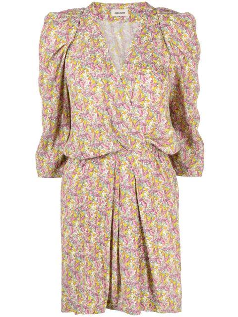 floral wings-print mini dress by ZADIG&VOLTAIRE